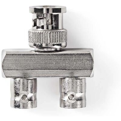 Adaptateur BNC Nedis - Argent - 2x BNC Femelle - 50 Ohm - Métal - 10 pcs - Publicité Adaptateur BNC Nedis - Argent - 2x BNC Femelle - 50 Ohm - Métal - 10 pcs - Publicité