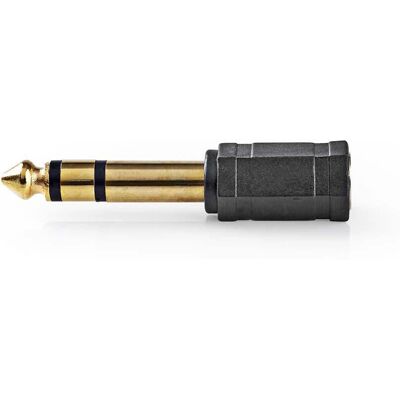 Nedis Audiogerät-Adapter - 6,35mm auf 3,5mm - Schwarz - Stereo Nedis Audiogerät-Adapter - 6,35mm auf 3,5mm - Schwarz - Stereo