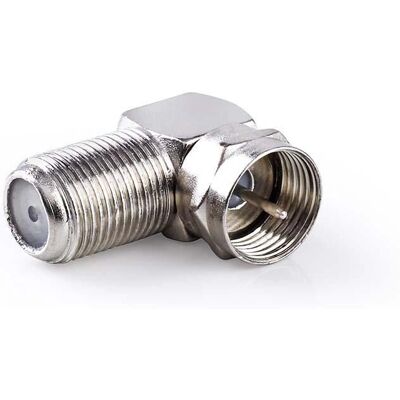 Nedis Connecteur F Type Argent Angle Droit Nedis Connecteur F Type Argent Angle Droit