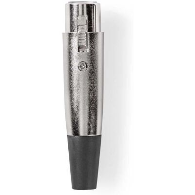 Nedis Koaxialkontakt - Hona XLR 3-pinnar, Nickel, Lödfog, 7mm Dia Nedis Koaxialkontakt - Hona XLR 3-pinnar, Nickel, Lödfog, 7mm Dia