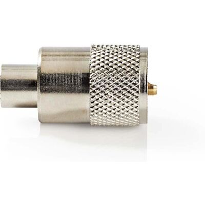 Nedis Nickel Koaxialkontakt - RG58, 75 Ohm, Lötdel, Metall Nedis Nickel Koaxialkontakt - RG58, 75 Ohm, Lötdel, Metall