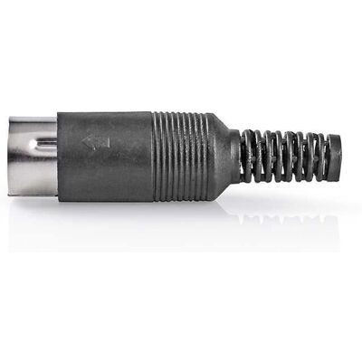 Nedis 6-poliger DIN-Stecker - Schwarz Nedis 6-poliger DIN-Stecker - Schwarz