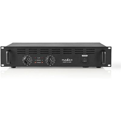 Nedis AAMP16120BK Kompakter 2x150W Schwarz PA-Verstärker - Audiogeräte Nedis AAMP16120BK Kompakter 2x150W Schwarz PA-Verstärker - Audiogeräte
