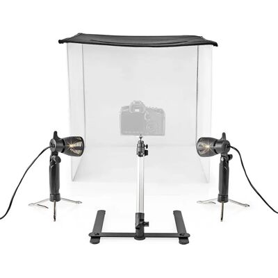 Nedis SKT012WT Kit Estúdio Fotográfico Portátil - Fundos Incluídos Nedis SKT012WT Kit Estúdio Fotográfico Portátil - Fundos Incluídos