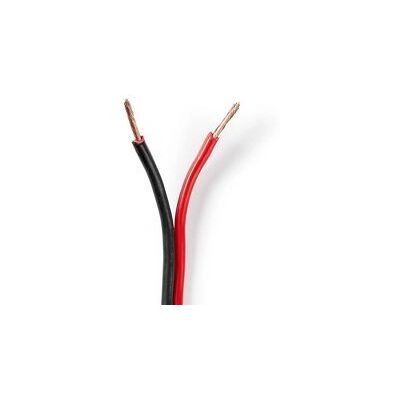 Nedis Äänikaapeli - 100m - Musta, Punainen - Stereo, Pyöreä, PVC, 2x 1.50 mm² CCA Nedis Äänikaapeli - 100m - Musta, Punainen - Stereo, Pyöreä, PVC, 2x 1.50 mm² CCA