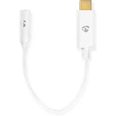 Câble audio USB-C vers 3,5 mm Nedis - Blanc - 0,15m - Publicité Câble audio USB-C vers 3,5 mm Nedis - Blanc - 0,15m - Publicité