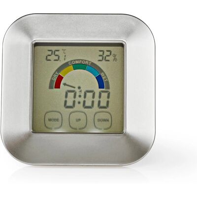 Sensor de Temperatura y Humedad Nedis KATR105SI - Monitor de Clima Interior Sensor de Temperatura y Humedad Nedis KATR105SI - Monitor de Clima Interior
