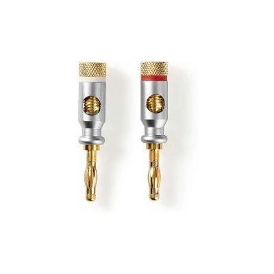 Nedis Gouden Bananenconnector - Draadconnector - 7mm Ingang - Zilver Nedis Gouden Bananenconnector - Draadconnector - 7mm Ingang - Zilver