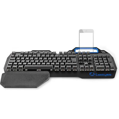Teclado para juegos Nedis GKBD400BKDE - Iluminación RGB - T Alemán - Negro Teclado para juegos Nedis GKBD400BKDE - Iluminación RGB - T Alemán - Negro
