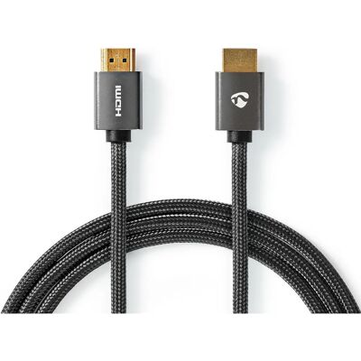 Nedis HDMI-kabel 2m - Hög Hastighet med Ethernet Nedis HDMI-kabel 2m - Hög Hastighet med Ethernet