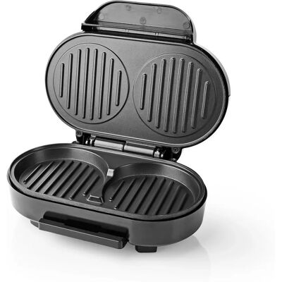 Nedis KAHM100BK - Preto - Grelhador Panini Nedis KAHM100BK - Preto - Grelhador Panini
