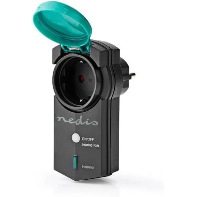 Nedis Smart-Stecker - Drahtloser Außenstecker - 3680 W - Schwarz/Grün Nedis Smart-Stecker - Drahtloser Außenstecker - 3680 W - Schwarz/Grün