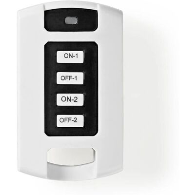 Nedis RF Controle remoto 2 canais - Branco - Controle remoto Nedis RF Controle remoto 2 canais - Branco - Controle remoto