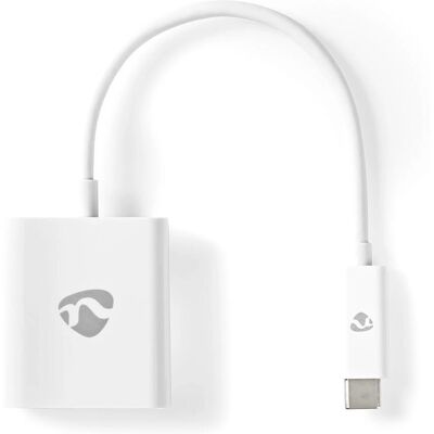 Nedis USB-C sovitin - 1080p - VGA - 0,20m - Valkoinen Nedis USB-C sovitin - 1080p - VGA - 0,20m - Valkoinen