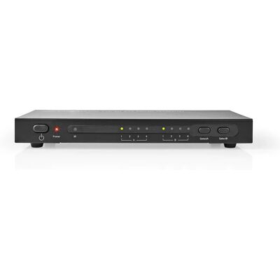 Interruttore video HDMI Nedis - 4K@30Hz - 4 ingressi HDMI, 2 uscite - Telecomando Interruttore video HDMI Nedis - 4K@30Hz - 4 ingressi HDMI, 2 uscite - Telecomando