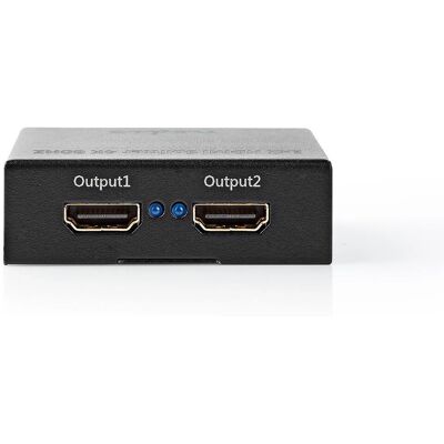 Divisor HDMI Negro Nedis 2 Salidas - 4K@60Hz Divisor HDMI Negro Nedis 2 Salidas - 4K@60Hz