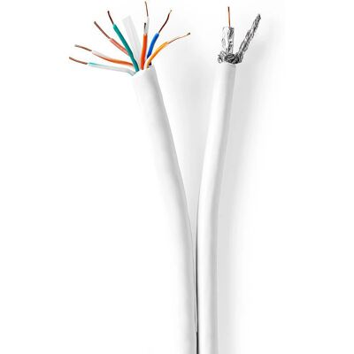 Nedis Coaxial Modell - 25m Rund Kabel - Kabeltyp: RG59 Nedis Coaxial Modell - 25m Rund Kabel - Kabeltyp: RG59