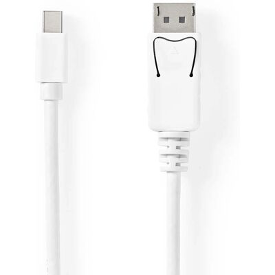 Nedis Vit Mini DisplayPort till DisplayPort-kabel - 2m Nedis Vit Mini DisplayPort till DisplayPort-kabel - 2m