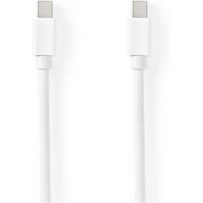 Nedis DisplayPort-kabel - 2m Mini DisplayPort Vit Nedis DisplayPort-kabel - 2m Mini DisplayPort Vit