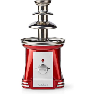 Fontaine de Chocolat Nedis Rouge/Blanc - 90 W - Machine électrique pour fêtes Fontaine de Chocolat Nedis Rouge/Blanc - 90 W - Machine électrique pour fêtes