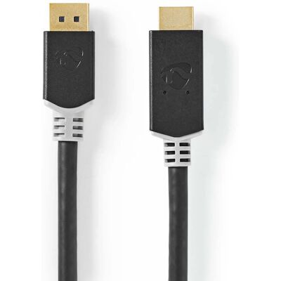 Nedis CCBW37104AT20 - Adattatore cavo HDMI a DisplayPort 2 m - Antracite Nedis CCBW37104AT20 - Adattatore cavo HDMI a DisplayPort 2 m - Antracite