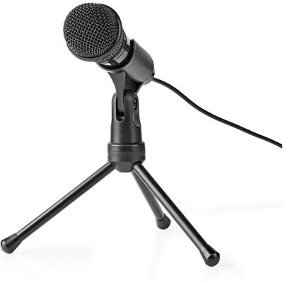 Microphone Nedis - Noir - Microphone filaire 3,5 mm Microphone Nedis - Noir - Microphone filaire 3,5 mm