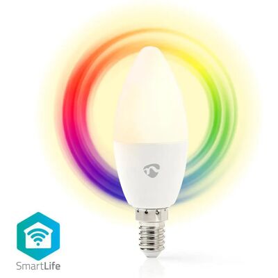 Nedis SmartLight Wi-Fi RGB Lamp - E14 - Warm wit Nedis SmartLight Wi-Fi RGB Lamp - E14 - Warm wit