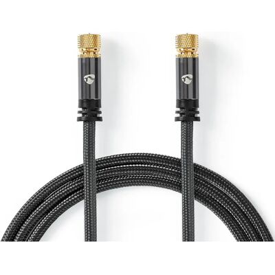 Nedis Modèle CSTB41000GY50 Câble coaxial - 5m Gris Nedis Modèle CSTB41000GY50 Câble coaxial - 5m Gris