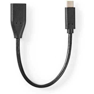 Câble USB-C vers USB-A Nedis - 0,2m - Noir - Publicité Câble USB-C vers USB-A Nedis - 0,2m - Noir - Publicité