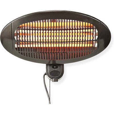Nedis HTPA110EBK Calefactor de terraza de pared - 2000W Exterior Nedis HTPA110EBK Calefactor de terraza de pared - 2000W Exterior