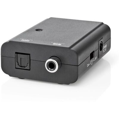 Nedis Digitální audio konvertor - Černá - Jednosměrný - S/PDIF na TosLink Nedis Digitální audio konvertor - Černá - Jednosměrný - S/PDIF na TosLink
