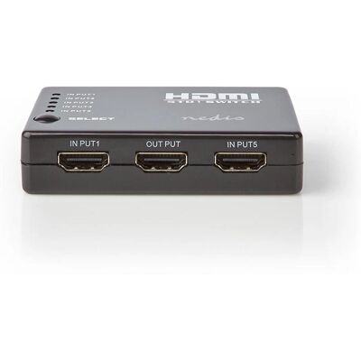 Nedis HDMI T Schalter 5-Port 1080p Full HD Nedis HDMI T Schalter 5-Port 1080p Full HD