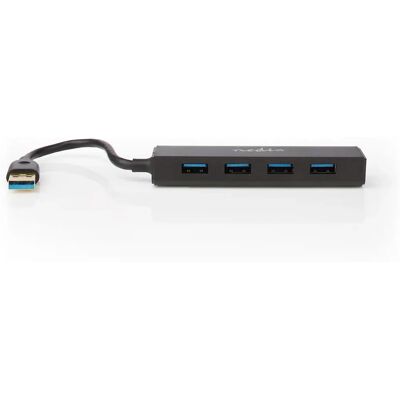 Hub USB Nedis - 4 Ports - Noir - Accessoire Informatique Hub USB Nedis - 4 Ports - Noir - Accessoire Informatique