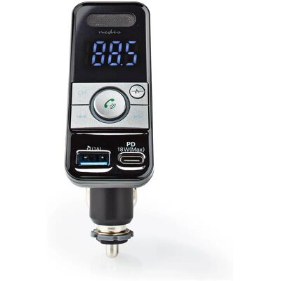Nedis Bluetooth FM-Transmitter - 87.6-107.9 MHz, MicroSD, USB-C, Handsfree Nedis Bluetooth FM-Transmitter - 87.6-107.9 MHz, MicroSD, USB-C, Handsfree