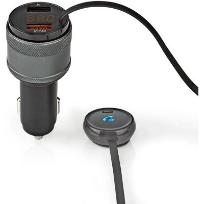 Nedis Modèle CATR124BK Transmetteur FM - Radio Bluetooth pour voiture - Publicité Nedis Modèle CATR124BK Transmetteur FM - Radio Bluetooth pour voiture - Publicité