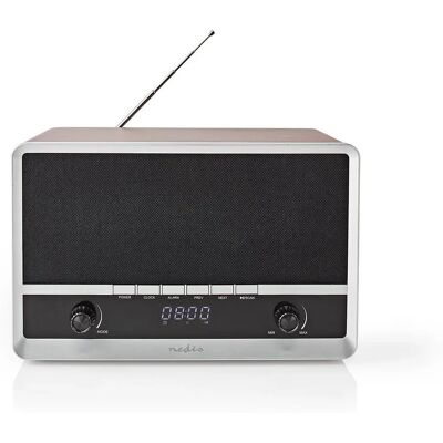Nedis Tragbares Digitalradio - Schwarz, Braun - FM/AM Bluetooth Stereo Nedis Tragbares Digitalradio - Schwarz, Braun - FM/AM Bluetooth Stereo