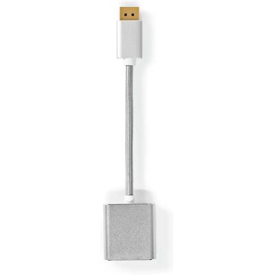 Nedis DisplayPort-DVI-D sovitin - Hopea - 0,2 m - Tukee 1080p Nedis DisplayPort-DVI-D sovitin - Hopea - 0,2 m - Tukee 1080p