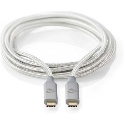 Nedis USB-Kabel - Silber - 1m - USB 4 Gen 2x2 Nedis USB-Kabel - Silber - 1m - USB 4 Gen 2x2