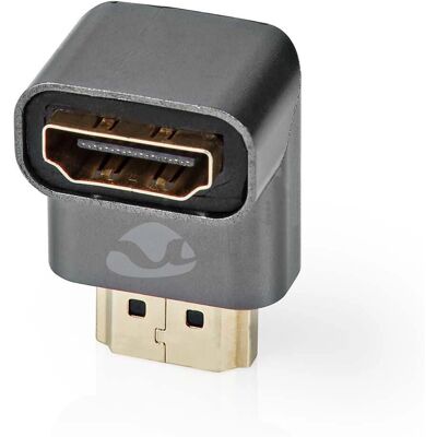 Adaptateur HDMI Nedis - Angle de 90°, Or, Gris, HDMI 1.3/1.2 Adaptateur HDMI Nedis - Angle de 90°, Or, Gris, HDMI 1.3/1.2