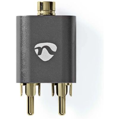 Nedis Ääniliitin - 2x RCA uros 3,5 mm - Musta, Harmaa Nedis Ääniliitin - 2x RCA uros 3,5 mm - Musta, Harmaa