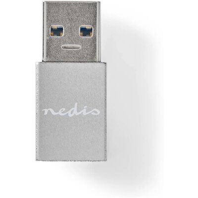 Nedis USB Adapter - USB-A naar USB-C - 5 Gbps - Grijs Nedis USB Adapter - USB-A naar USB-C - 5 Gbps - Grijs