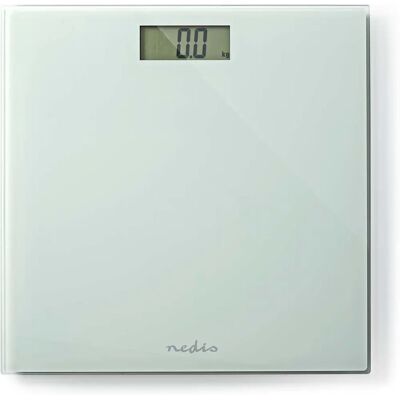 Nedis PESC500WT Balance Personnelle - Numérique, Blanc, Verre Trempé - Publicité Nedis PESC500WT Balance Personnelle - Numérique, Blanc, Verre Trempé - Publicité