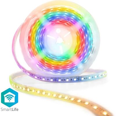 Nedis Wi-Fi RGB LED Taśma - Wewnątrz, 5 m, Wielokolorowa Nedis Wi-Fi RGB LED Taśma - Wewnątrz, 5 m, Wielokolorowa