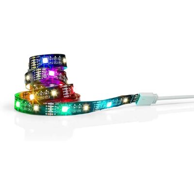 Striscia LED Bluetooth Nedis SmartLife - RGB e Bianco Caldo - 2m Striscia LED Bluetooth Nedis SmartLife - RGB e Bianco Caldo - 2m