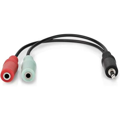 Nedis Malli CAGB22150BK02 0,2 m stereo äänikaapeli - Äänikaapeli Nedis Malli CAGB22150BK02 0,2 m stereo äänikaapeli - Äänikaapeli