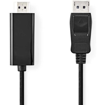 Nedis Model CCGB37100BK10 DisplayPort HDMI 4K - Video Kabeladapter Nedis Model CCGB37100BK10 DisplayPort HDMI 4K - Video Kabeladapter