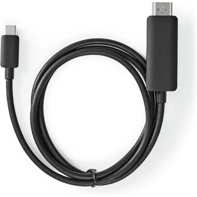 Nedis USB-C till HDMI-Adapter - 4K@60Hz, 2m, Svart Nedis USB-C till HDMI-Adapter - 4K@60Hz, 2m, Svart