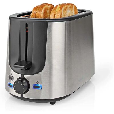 Nedis KABT300EAL - Schwarz, Aluminium - Toaster Nedis KABT300EAL - Schwarz, Aluminium - Toaster