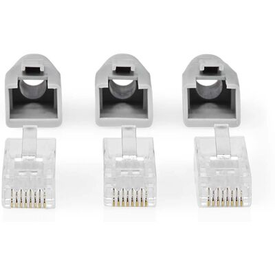 Nedis RJ45-liitin - Pass Through, Kullattu - 10 kpl Nedis RJ45-liitin - Pass Through, Kullattu - 10 kpl