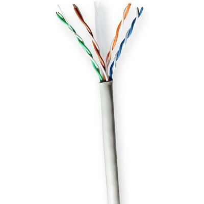 Nedis CCBG8520GY100S Verkkokaapeli - 100m - Harmaa - Cat6 U/UTP Nedis CCBG8520GY100S Verkkokaapeli - 100m - Harmaa - Cat6 U/UTP